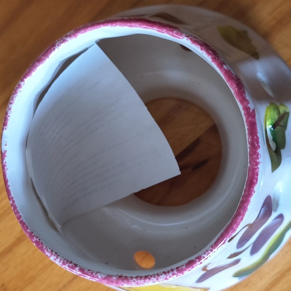 Vintage Candle Jar Lamp Hand-Painted Ceramic Vase Fruit Fairy Lamp - Picture 5 of 6